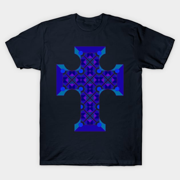 Colorful Cross T-Shirt by razorcitywriter